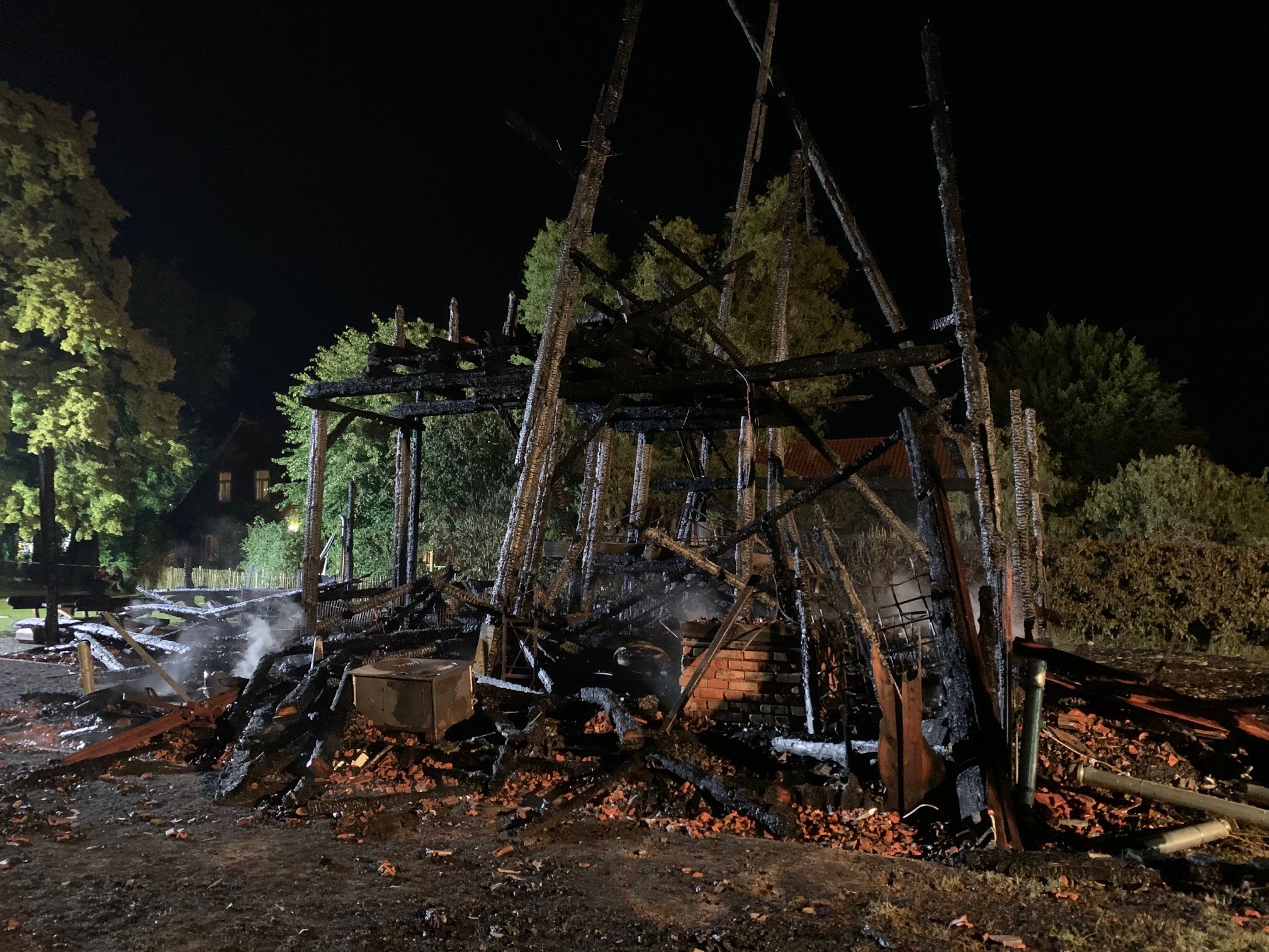 Saline Salzderhelden: Brand Juli 2020 (©Mennecke / Kreisfeuerwehr)